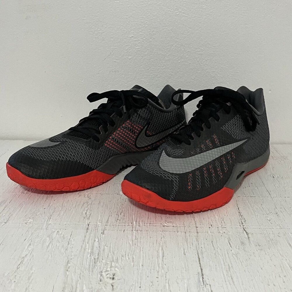 Nike Hyperlive Black Crimson Men's Basketball Shoe Low Top Size 10 819663-002